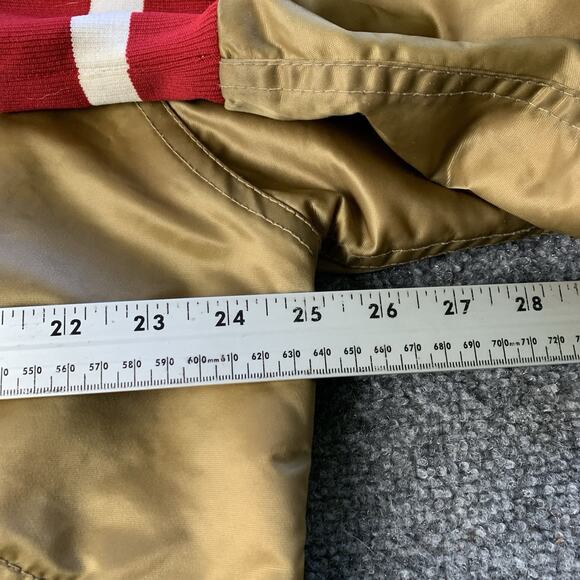Vtg Wilson San Francisco 49ers Satin Bomber Jacket NFL Made In USA - Men’s 38 - Picture 14 of 16